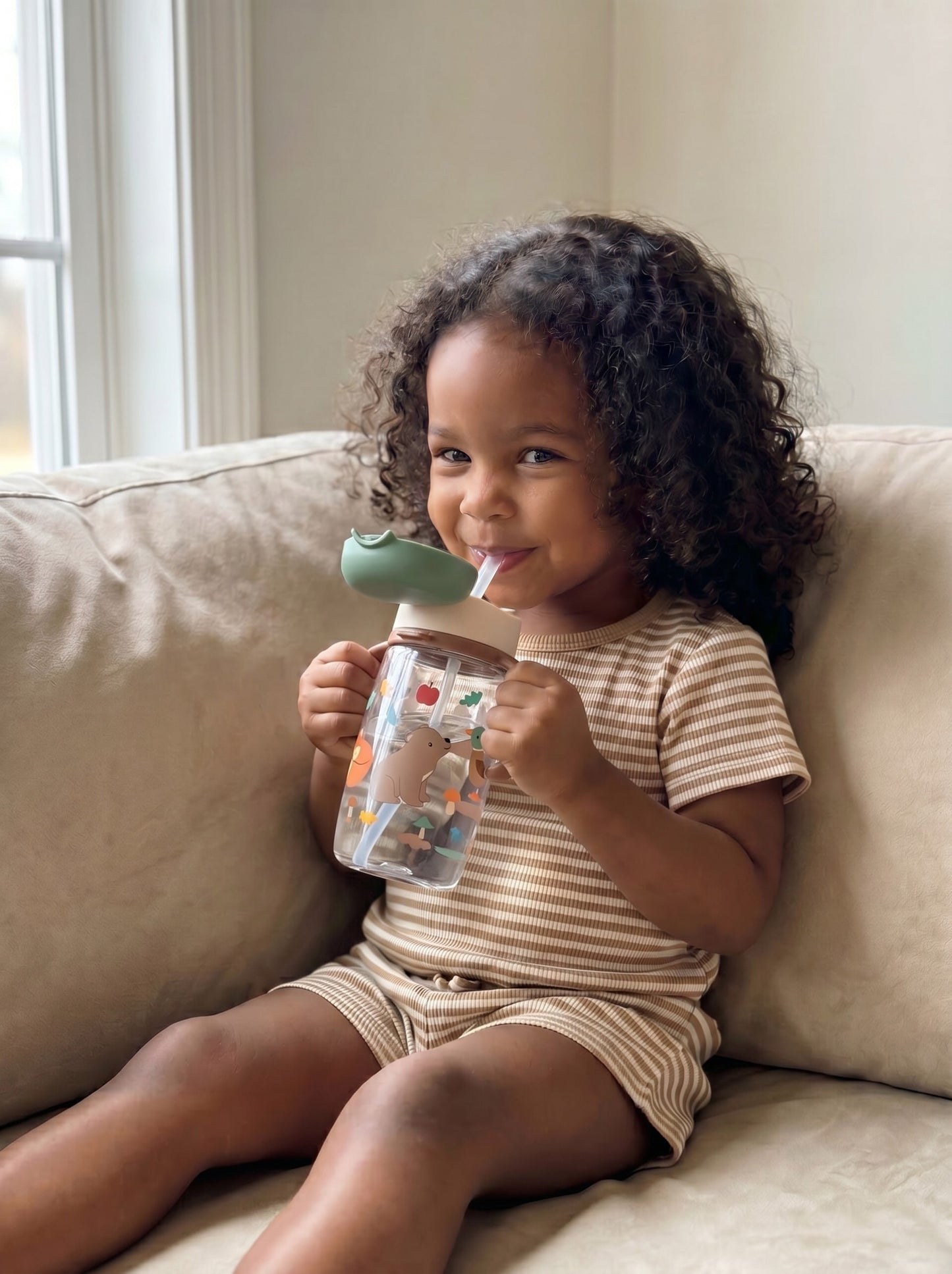 Itzy Sips™ Straw Cup - Woodland