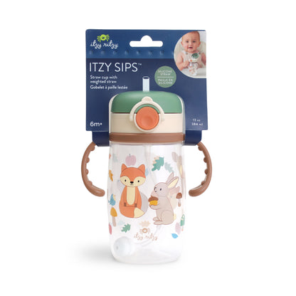 Itzy Sips™ Straw Cup - Woodland