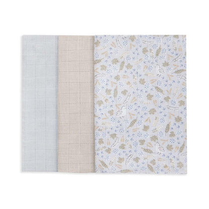 Organic Baby Muslin Squares Set of 3 - Nature Trail