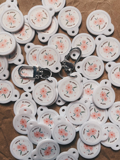 BE JOYFUL [1 Thessalonians 5:16] Trolley Token Charm