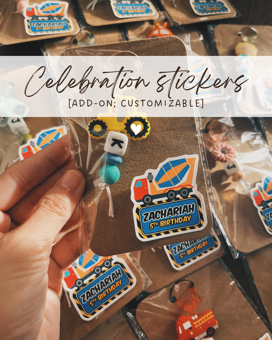 [Add-on] Custom Celebration Stickers (20 pcs)