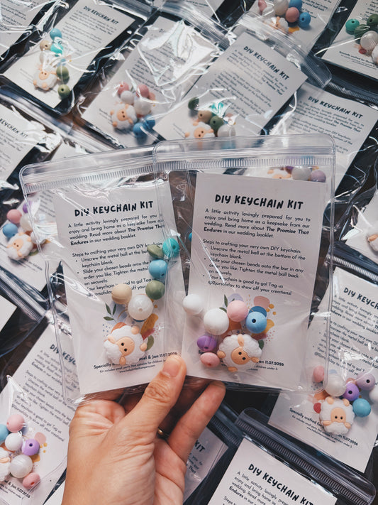 DIY KEYCHAIN Wedding Keepsake Kit (Min. 100 packs)