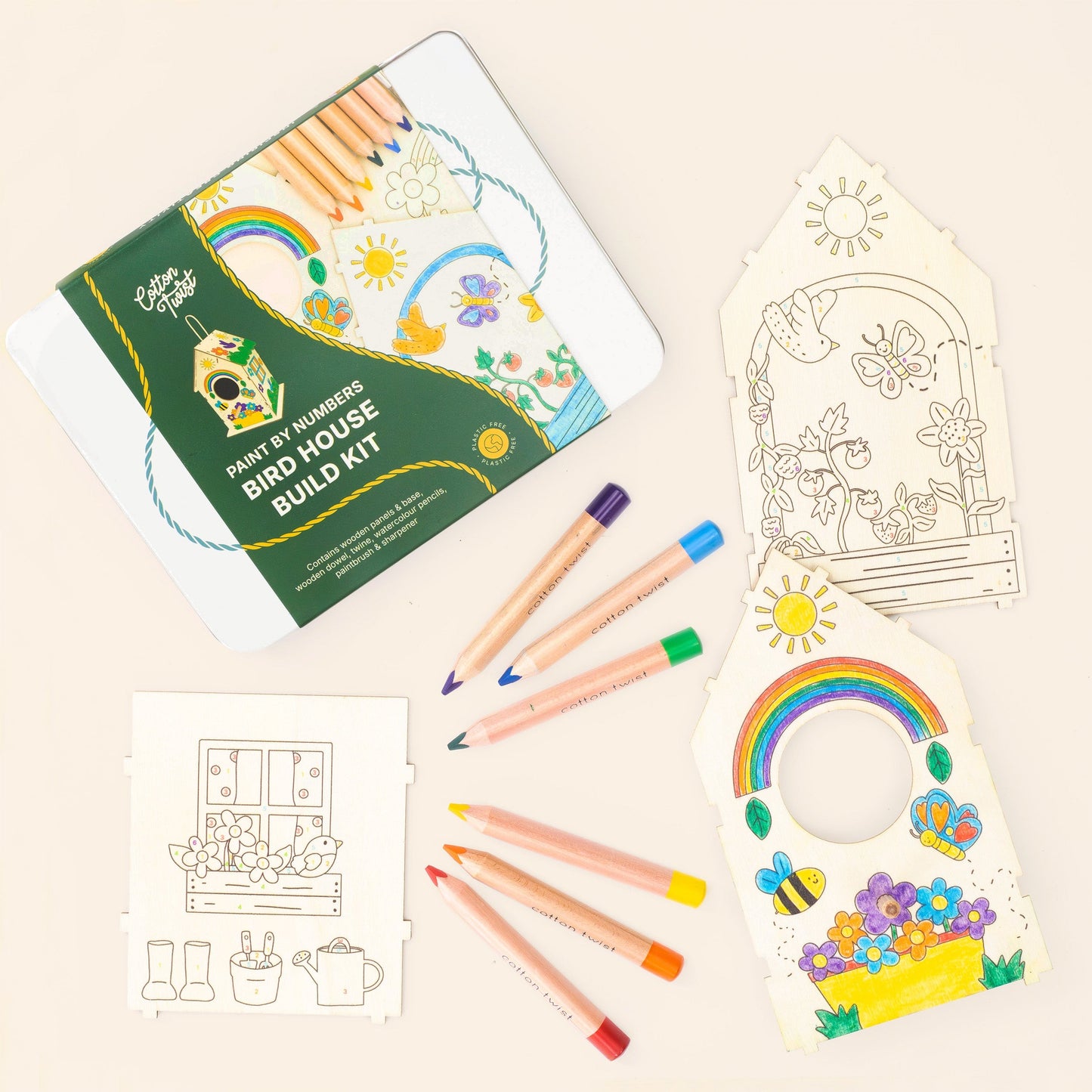 Paint By Numbers Bird House Build Kit