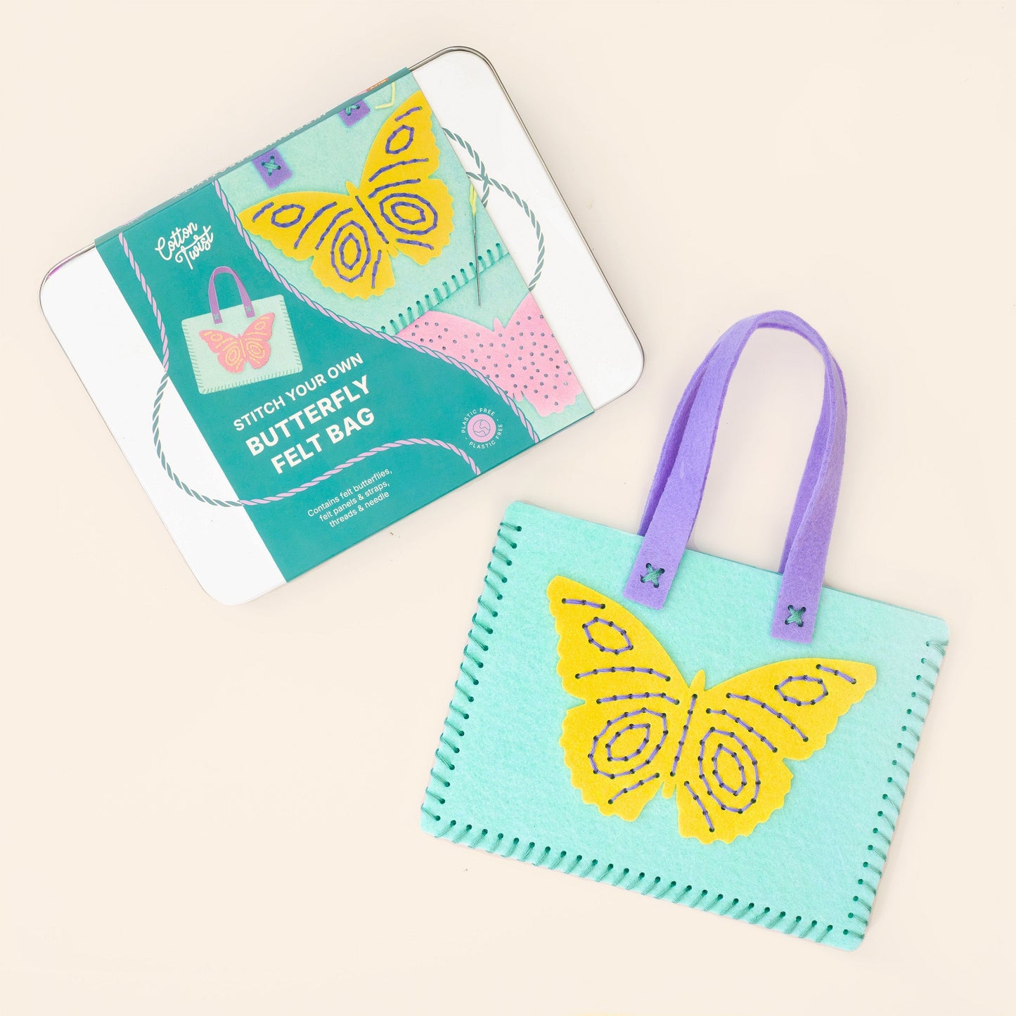 Stitch Your Own Butterfly Felt Bag