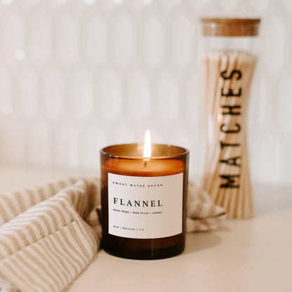 Flannel Soy Candle Jar