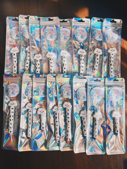 Custom NAME CHARM Party Pack (Min. 8 packs)