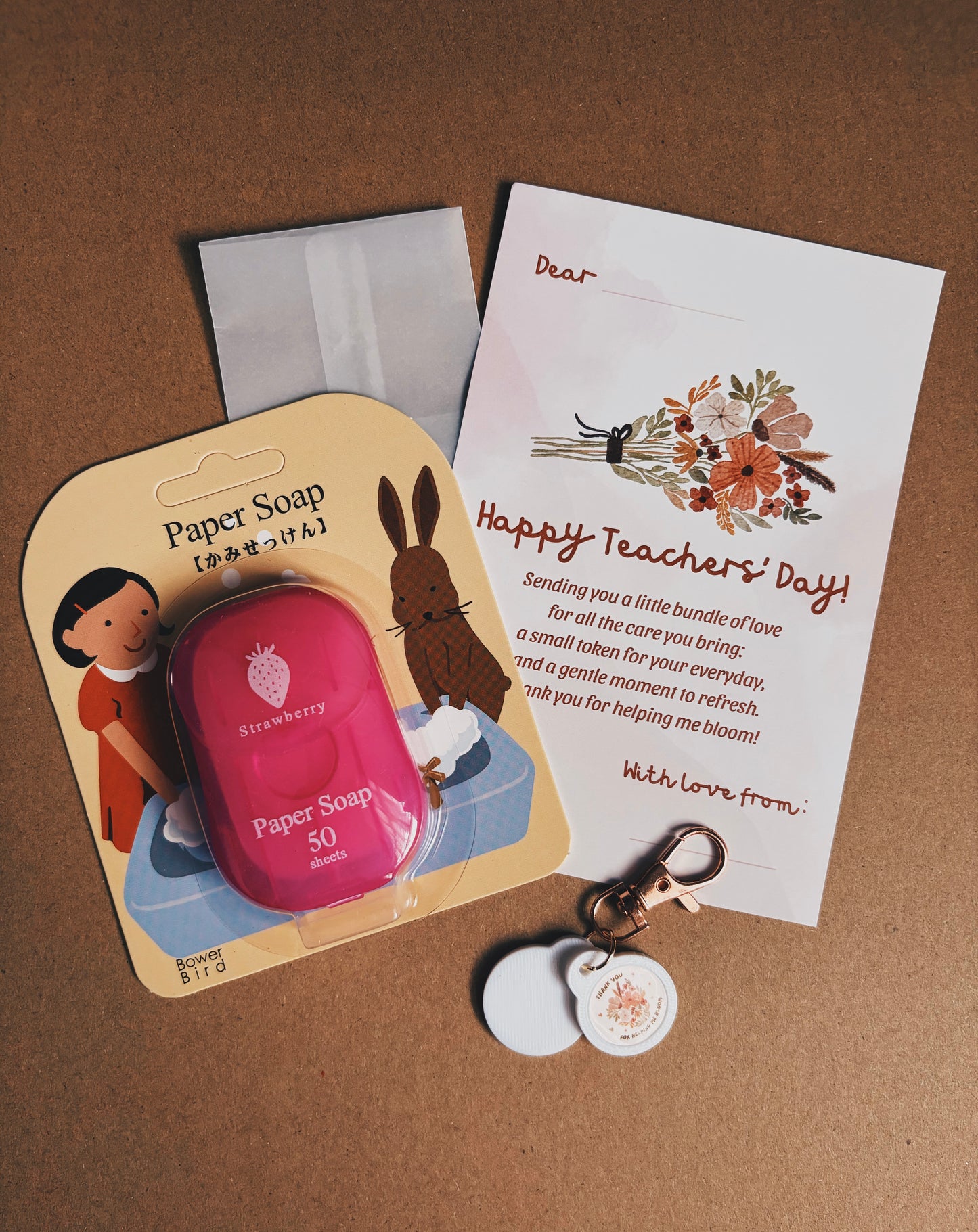 TEACHERS' DAY 2026 Trolley Tokens + Travel Paper Soap Gift Bundle