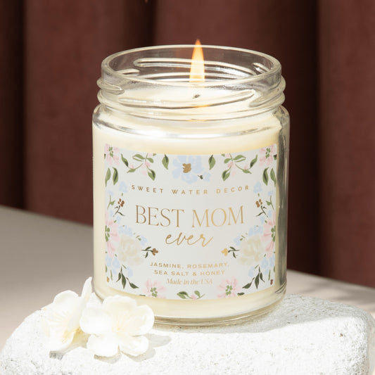 [Pre-order] Best Mom Ever Floral 9oz Soy Candle