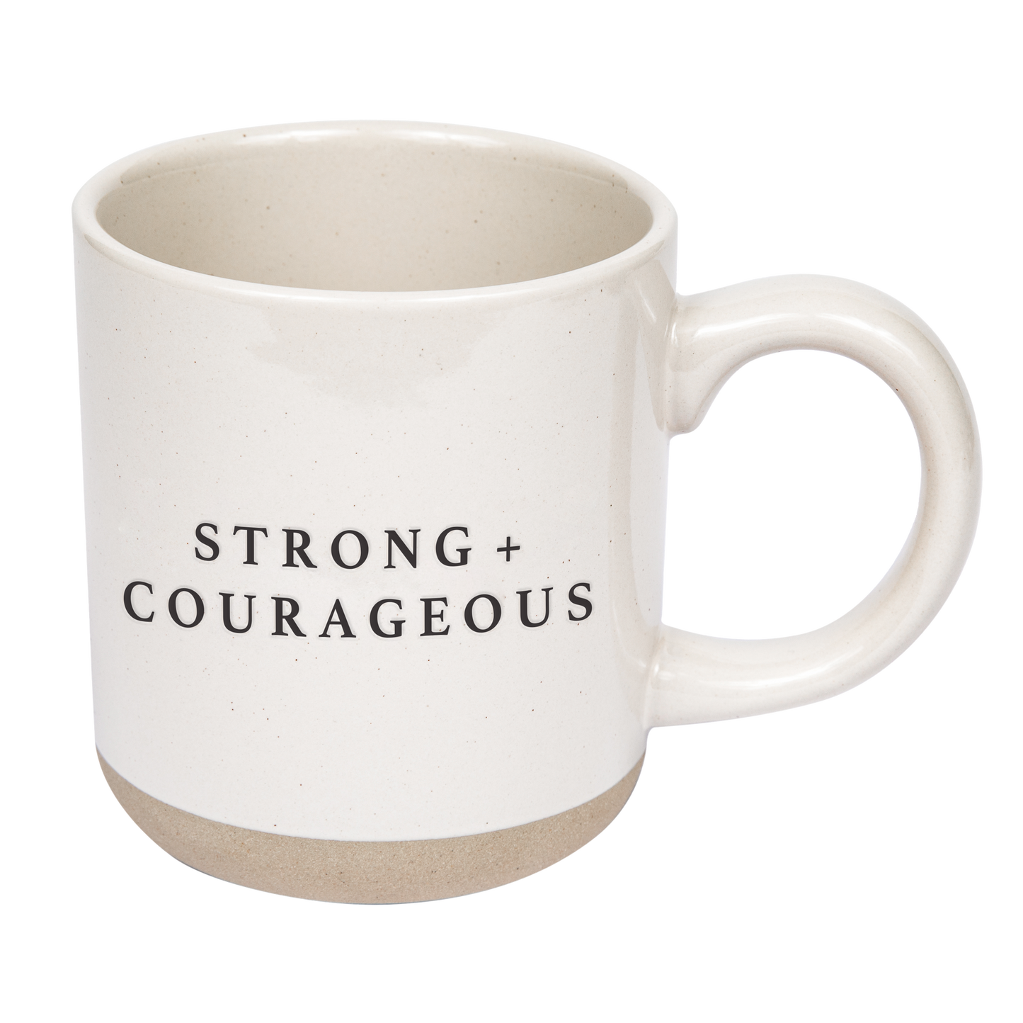 Strong + Courageous Stoneware Mug