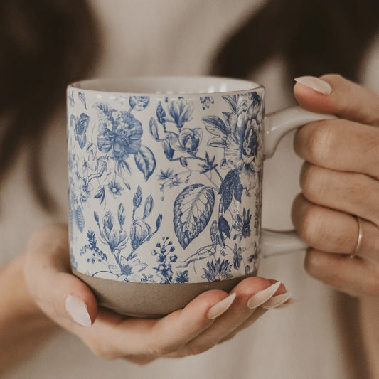 [4 WEEK PRE-ORDER; MOQ 3 MUGS] Blue Delft Stoneware Mug