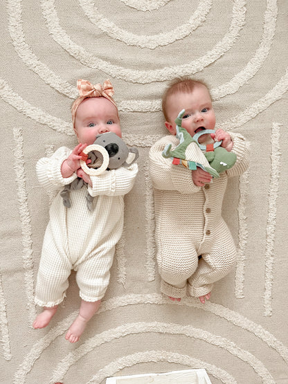 Dino Bitzy Crinkle™ Sensory Crinkle Toy with Teether