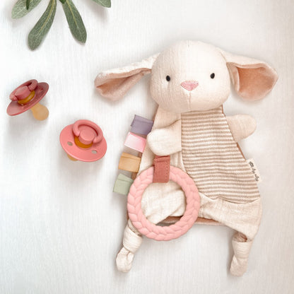 Bunny Bitzy Crinkle™ Sensory Crinkle Toy with Teether