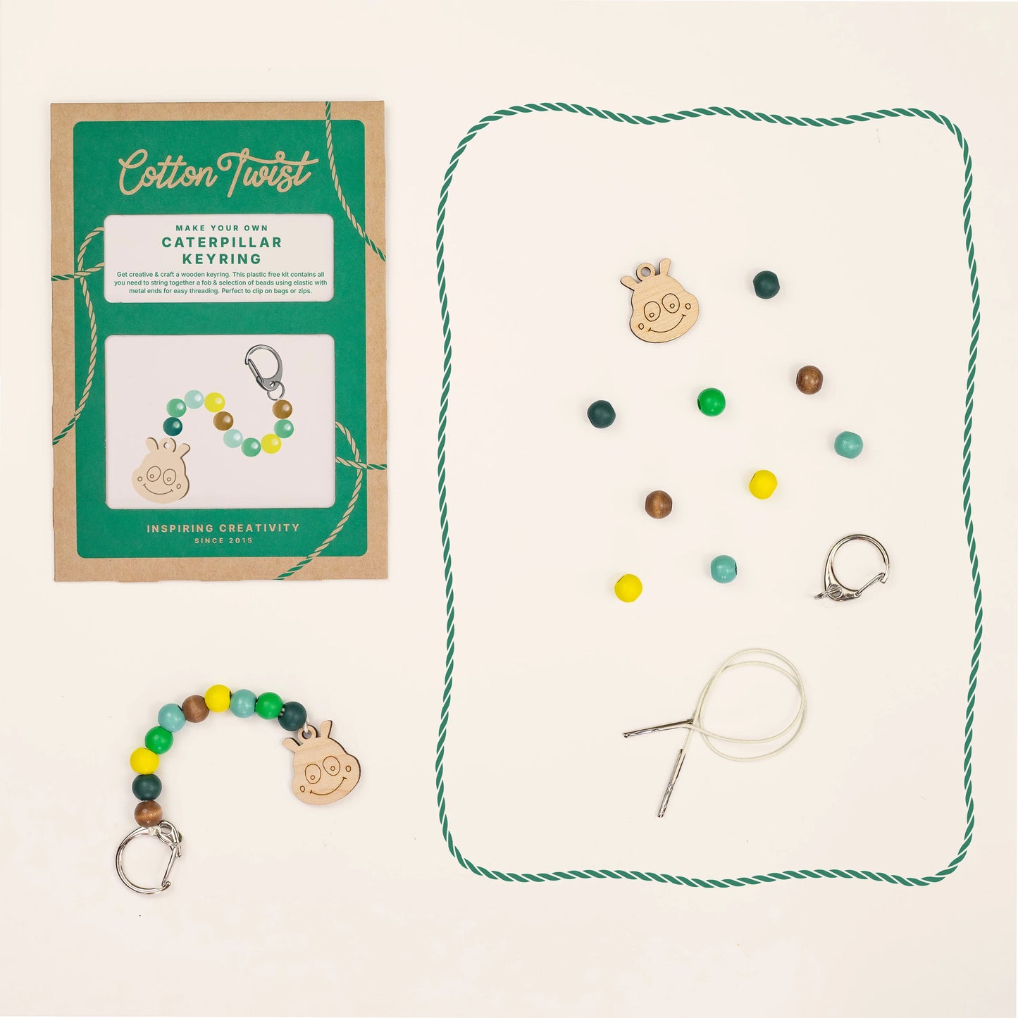 Make Your Own Caterpillar Keyring