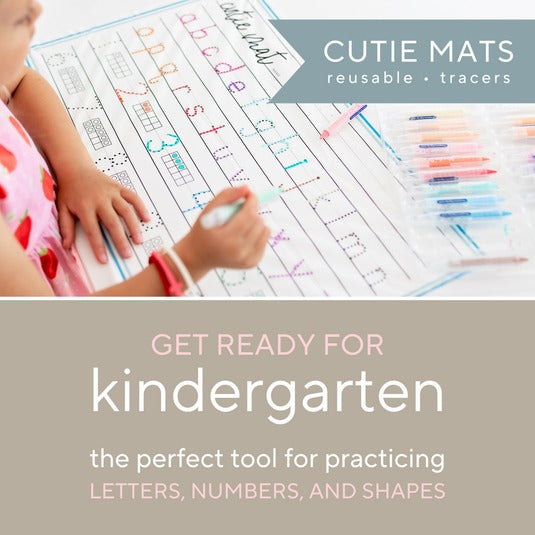 [Pack of 30] Cutie Placemats - Tracing Letters/Numbers/Shapes