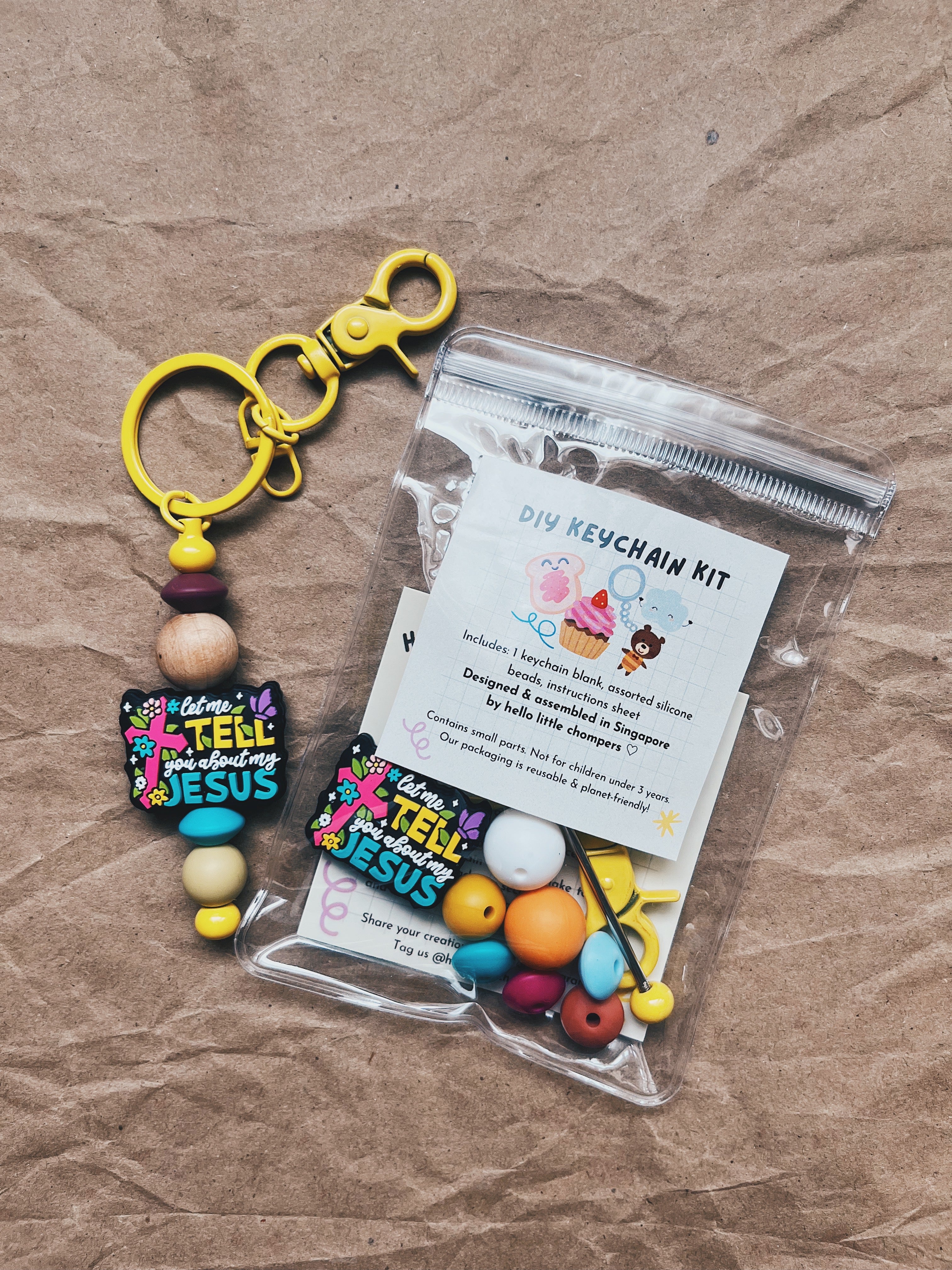 Hope of Jesus DIY keychain kit – hello little chompers