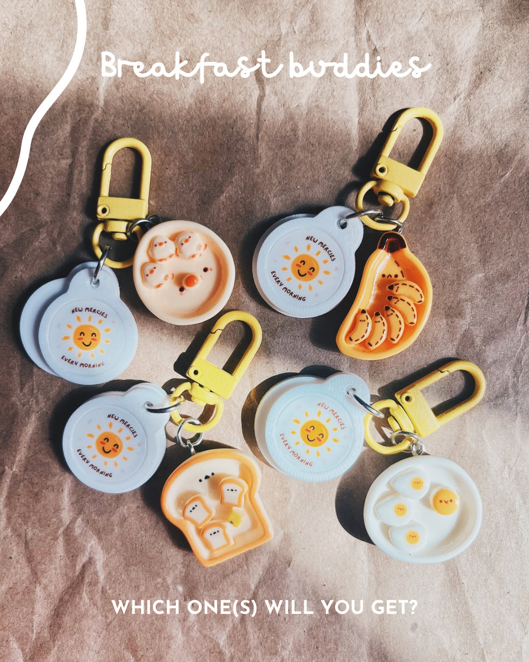 BREAKFAST BUDDIES Trolley Token Charm SURPRISE BAG