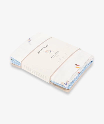 Organic Baby Muslin Squares Set of 3 - Little Farm