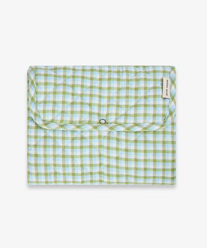 Cotton Travel Baby Changing Mat - Greenhouse Gingham