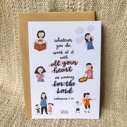[Gift Set Add-On] Encouragement Card for Mama
