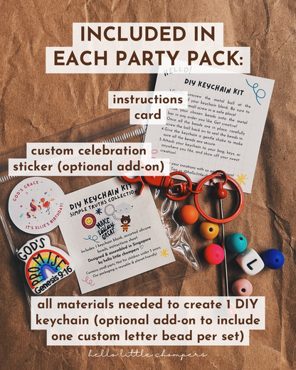 KEYCHAIN KIT Party Pack (Min. 8 packs)