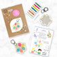 Flower Cross Stitch Keyring Kit