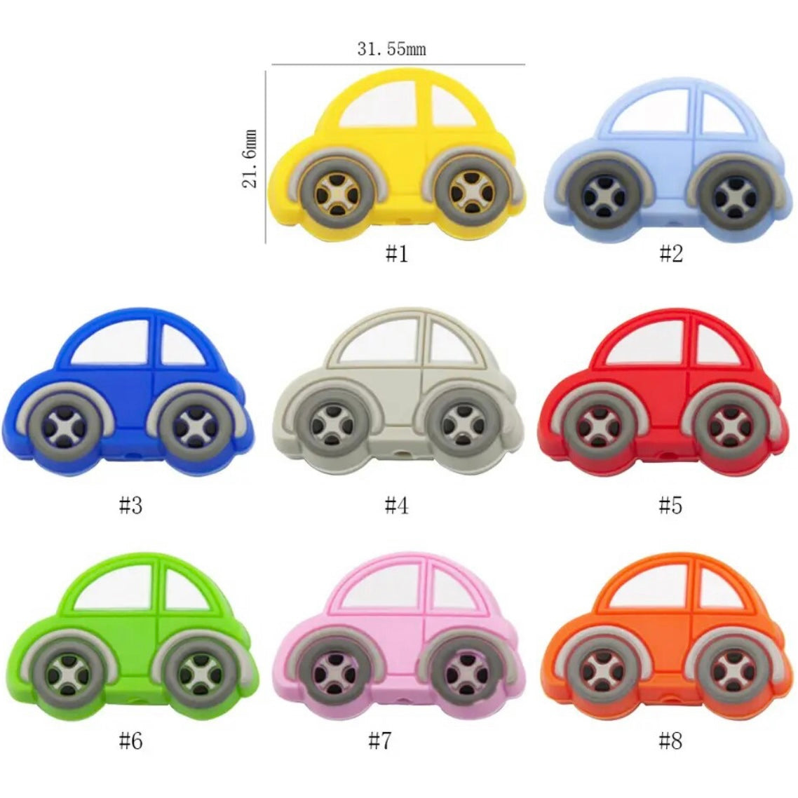 Custom Initial Charm - Cars