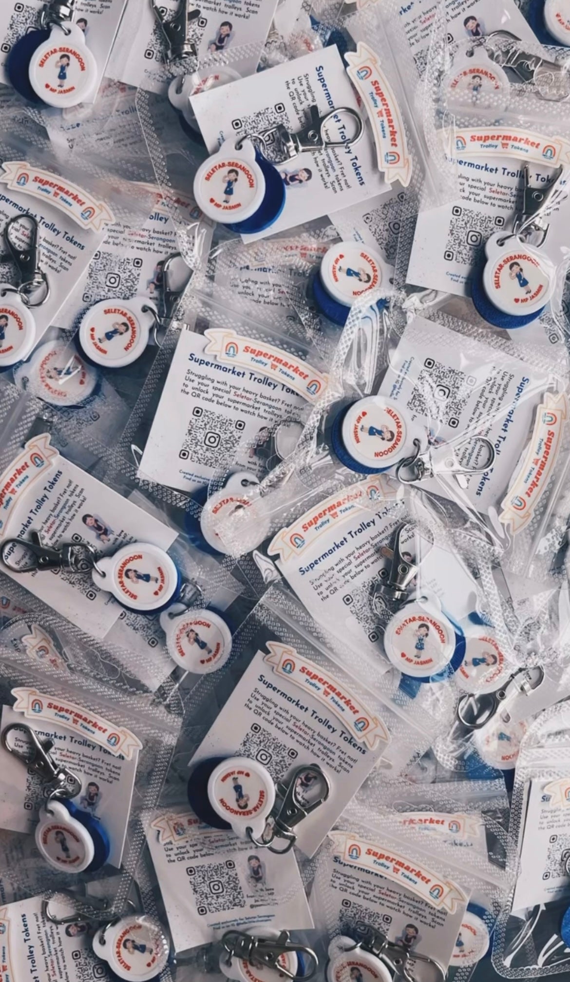 One-time Design Fee: Custom Design Supermarket Trolley Tokens