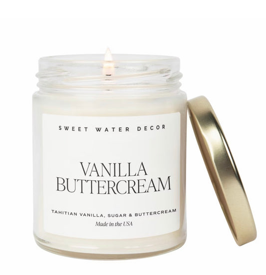Vanilla Buttercream 9oz Soy Candle
