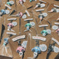 Custom Initial Charm - ROBIN + Supermarket Trolley Tokens