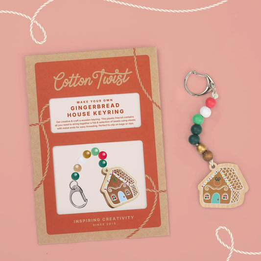 Make Your Own Gingerbread House Keyring