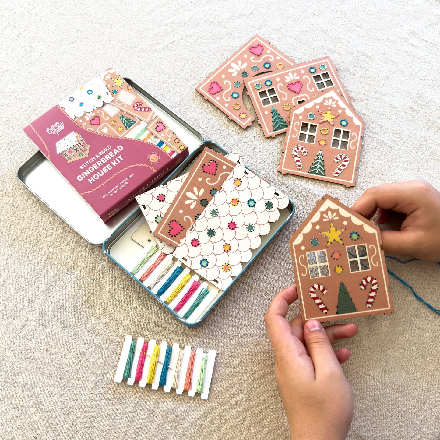 Stitch & Build Gingerbread House Kit