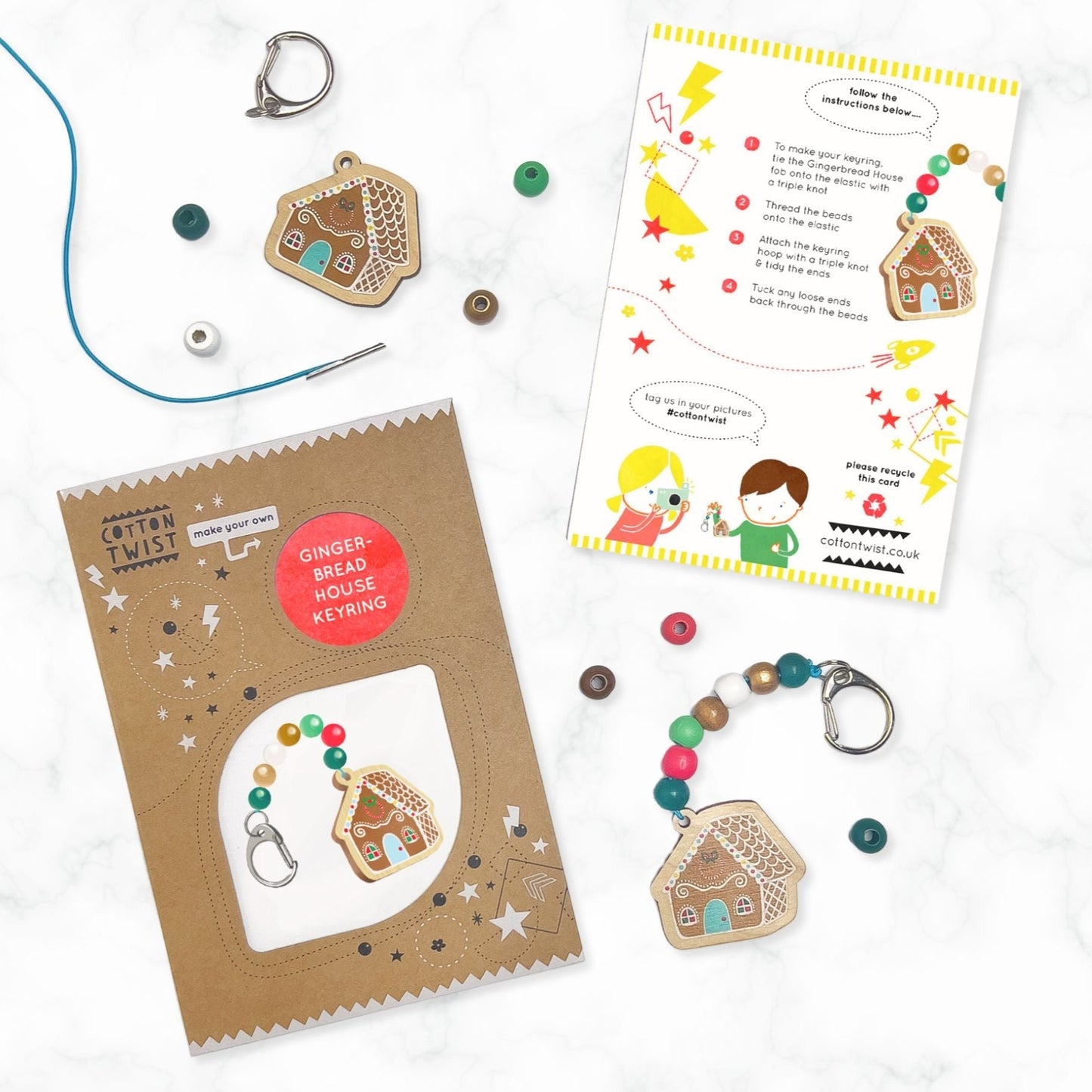 Make Your Own Gingerbread House Keyring