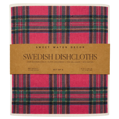 Swedish Dishcloths - Holiday Set of 6