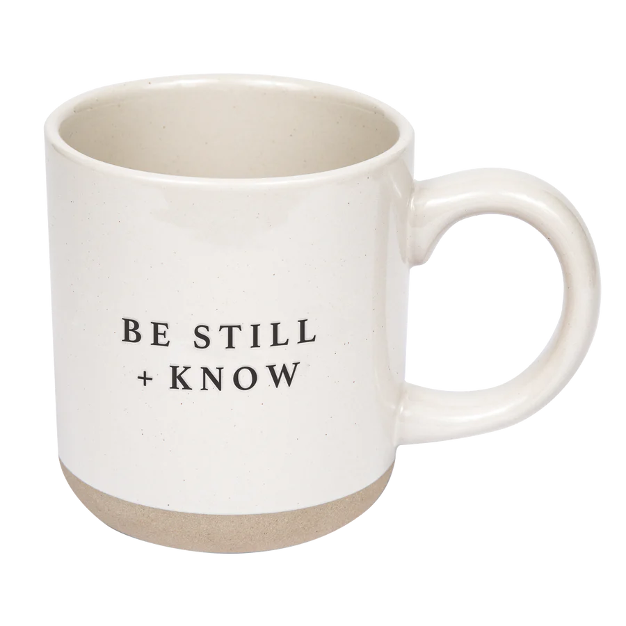 Be Still + Know Stoneware Mug