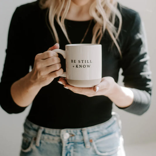 Be Still + Know Stoneware Mug