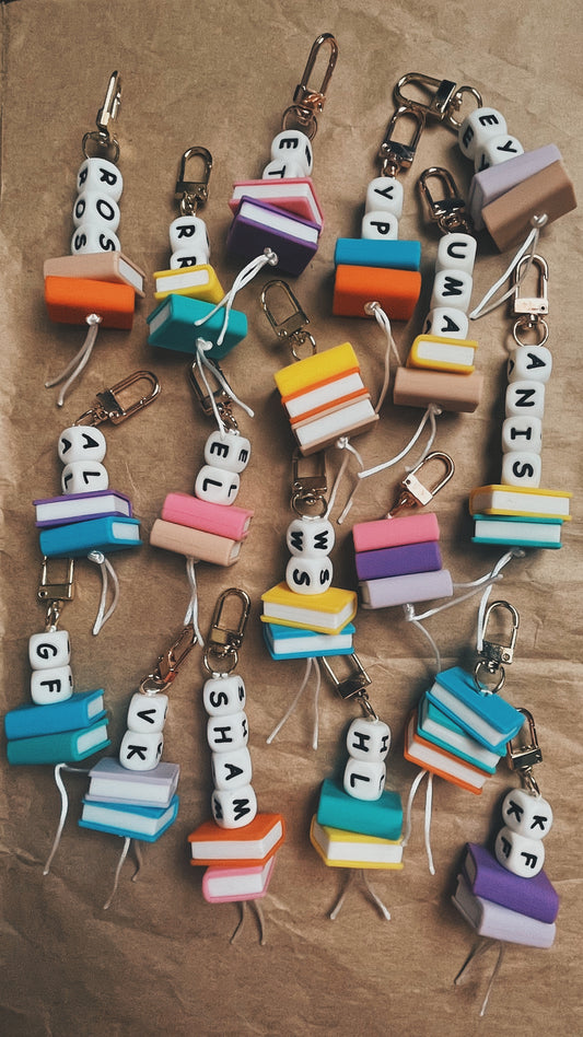 Custom Initial Charm - Booklovers Club