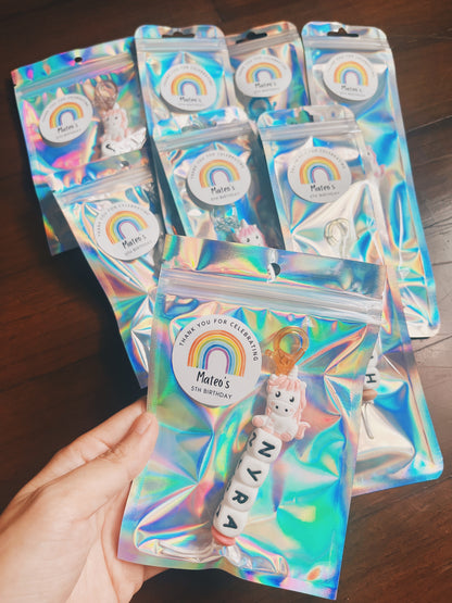 Custom NAME CHARM Party Pack (Min. 8 packs)