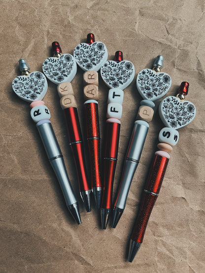 Custom Initial Ballpoint Pen - Sweethearts