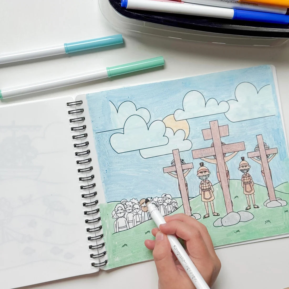 Bible Stories Silicone Colouring Book