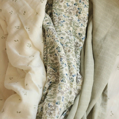 Organic Baby Muslin Squares Set of 3 - Riverbank