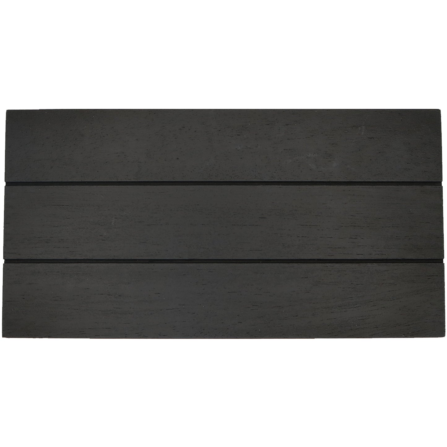 [As-is; NO BOX] Black Rectangular Wood Tray