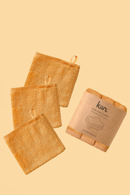 Caramel Wash Cloths 3 Pack