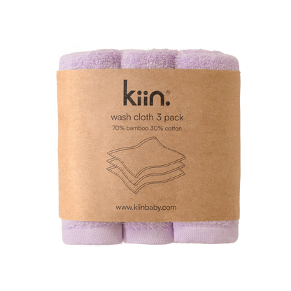 Lilac Wash Cloths 3 Pack