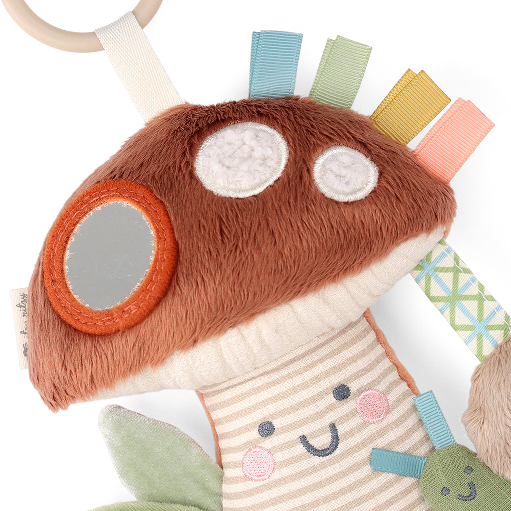 Ash Mushroom Bitzy Traveler™ Developmental Sensory Toy