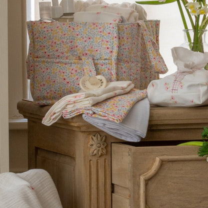 Organic Baby Muslin Squares Set of 3 - Wildflower Garden