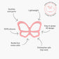 Butterfly Teether Toy + Strap (2 colours)