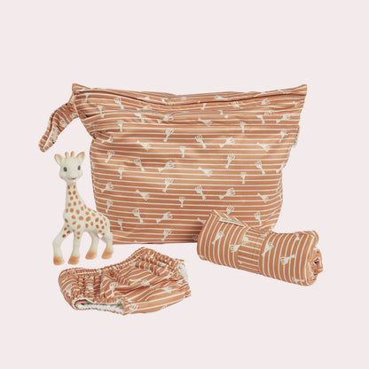[Limited Edition] Sophie La Girafe Stripe Day Tripper Wet Bag