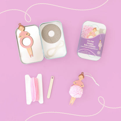 Make Your Own Pom Pom Ballerina Decoration Kit