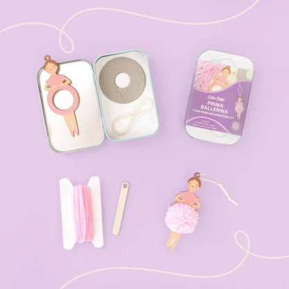 Make Your Own Pom Pom Ballerina Decoration Kit