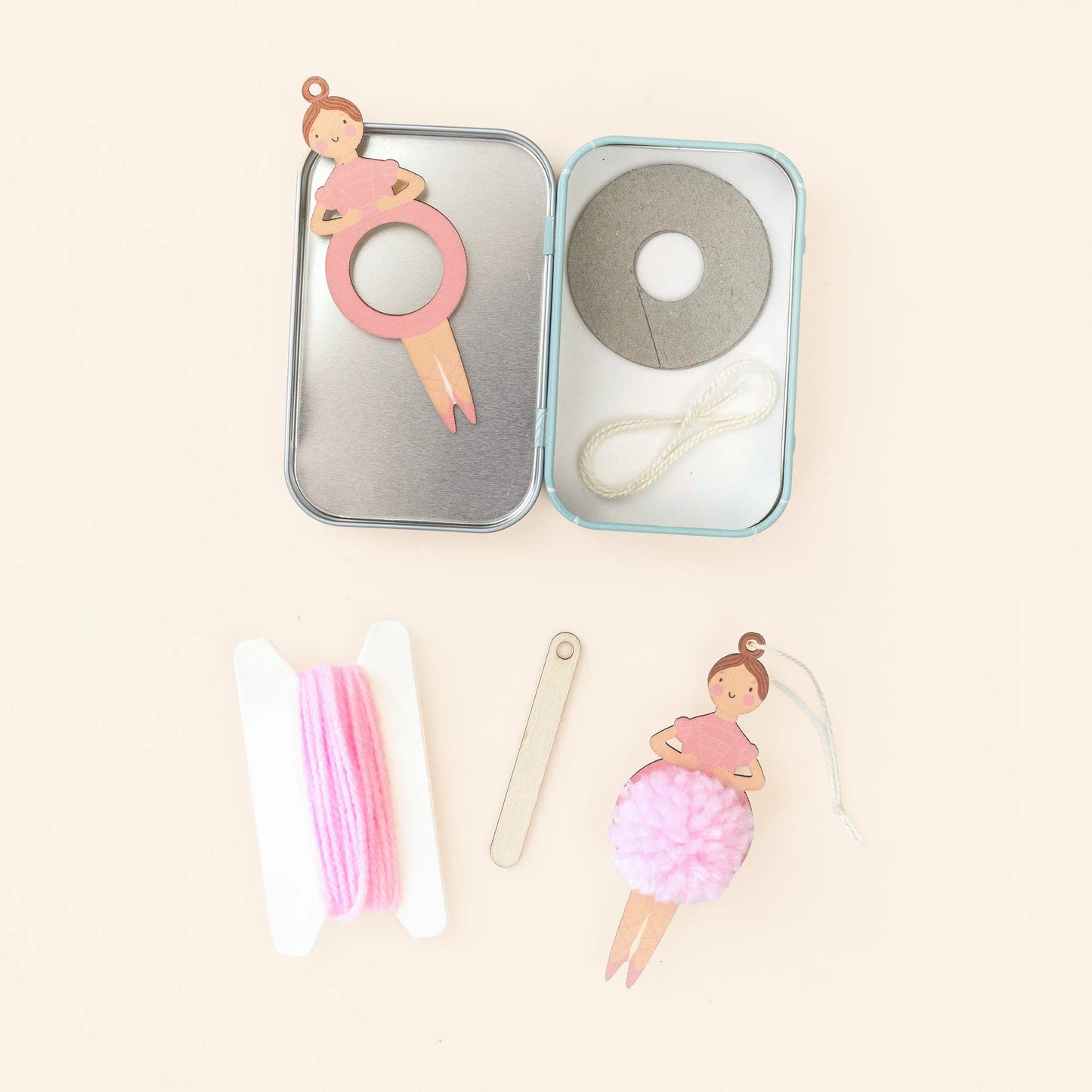 Make Your Own Pom Pom Ballerina Decoration Kit